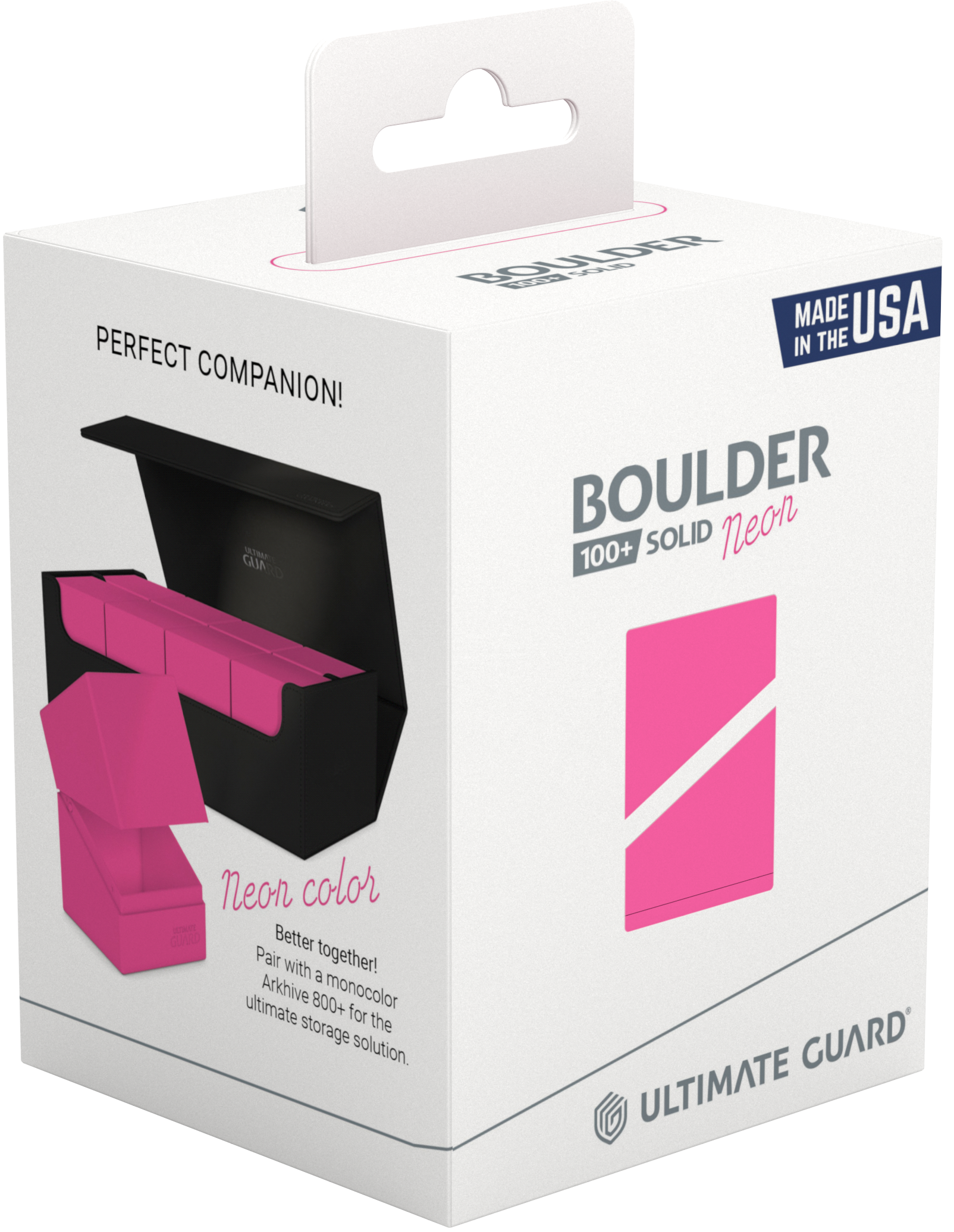 Ultimate Guard - Boulder 100+ Neon Solid Pink